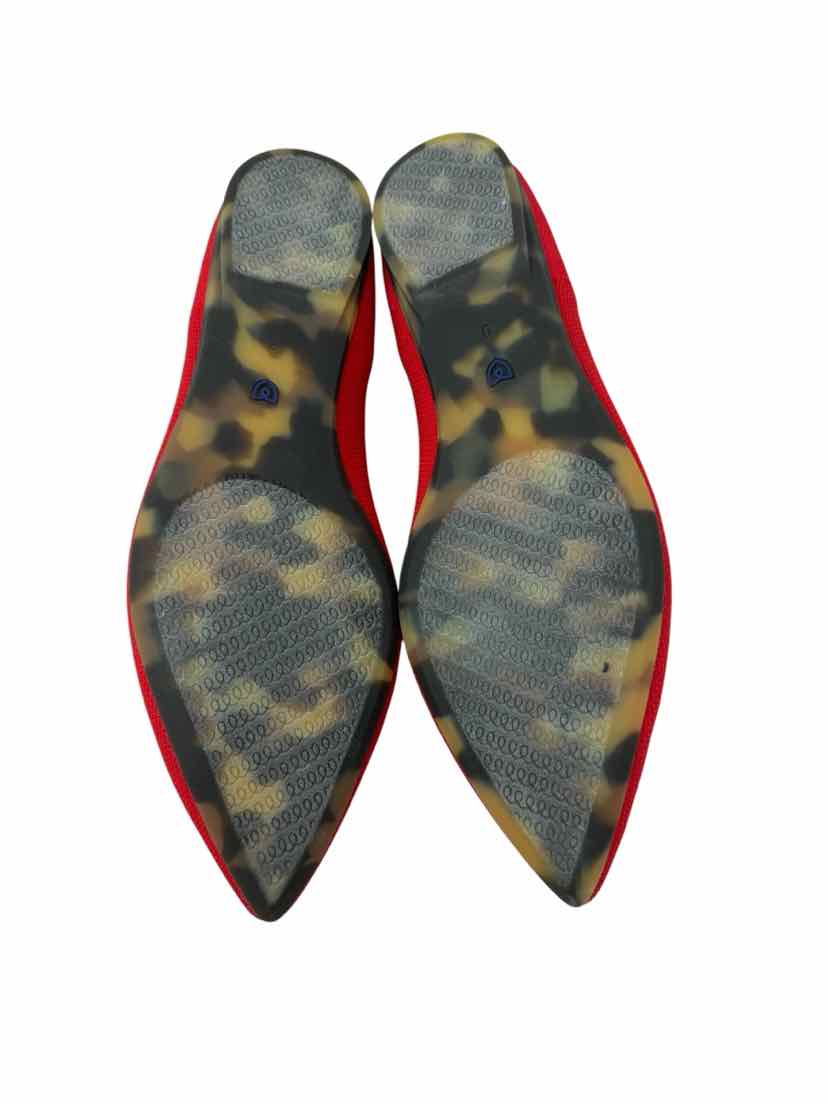 Shoe Size 9 ROTHY'S Red Knit Flats