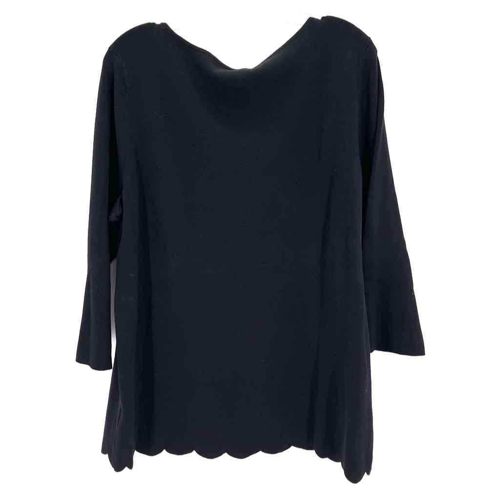 Size 2X Talbots Black Knit Sweater