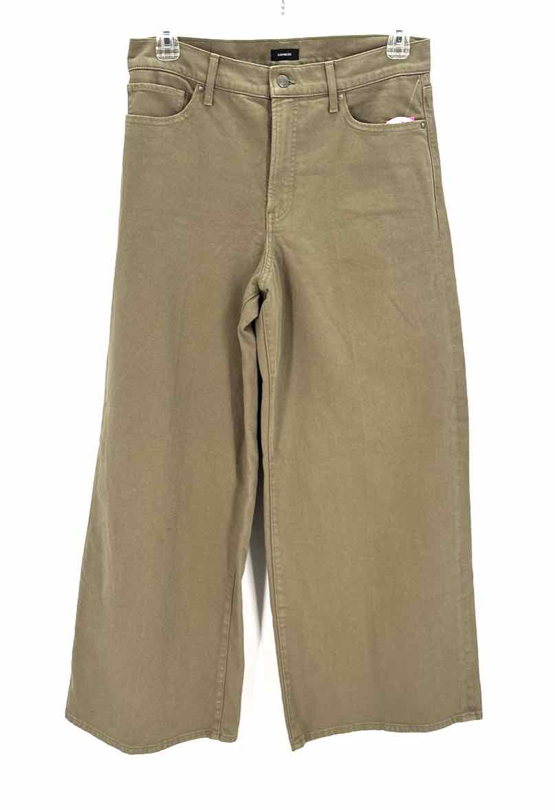 Size 12 EXPRESS Olive Denim Jeans