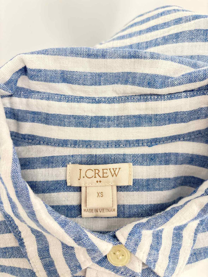 Size XS J Crew Blue Shirt