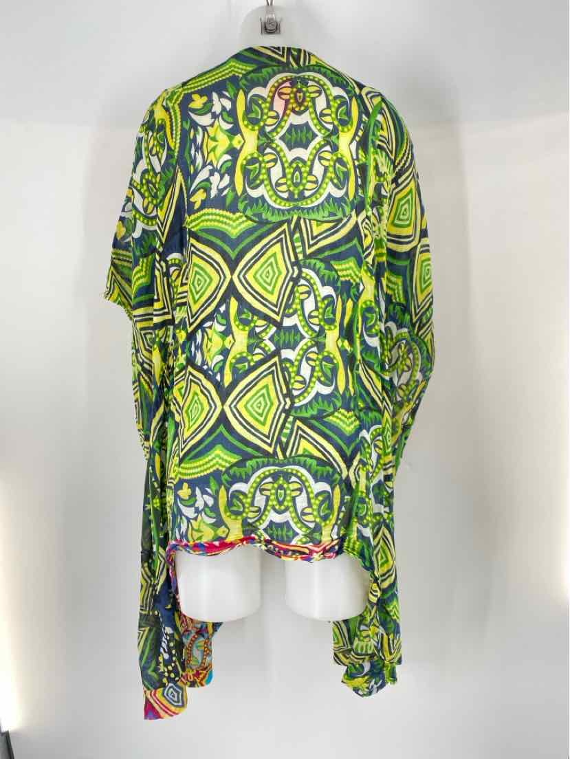 Size One Size Green Print Coverup