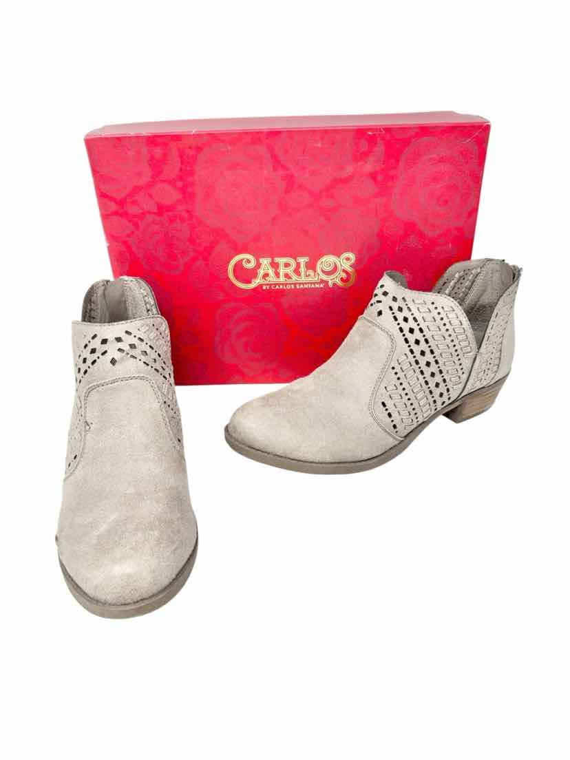 Shoe Size 8 CARLOS Tan Suede Boots