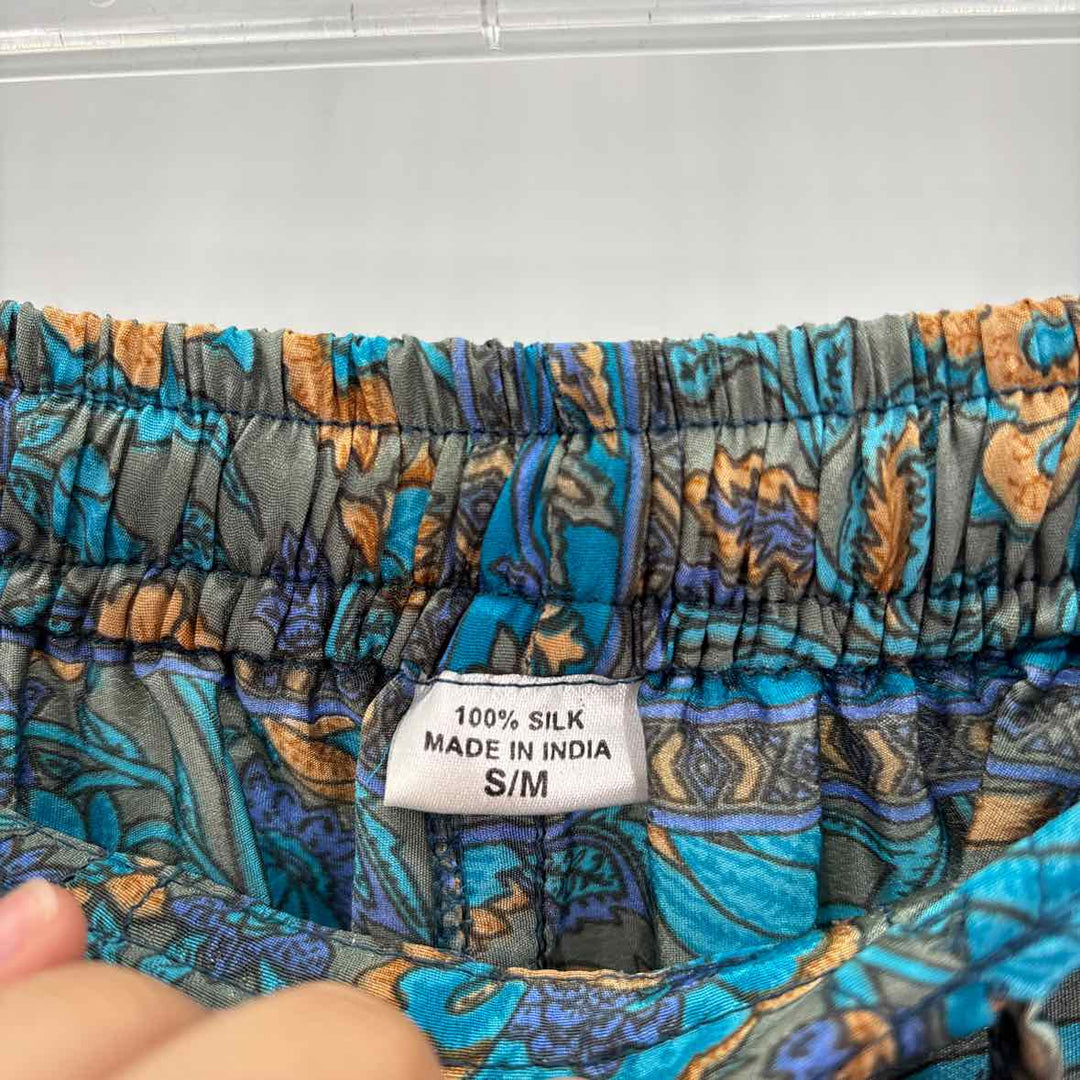 Size S/M Multi-Color Silk Pants