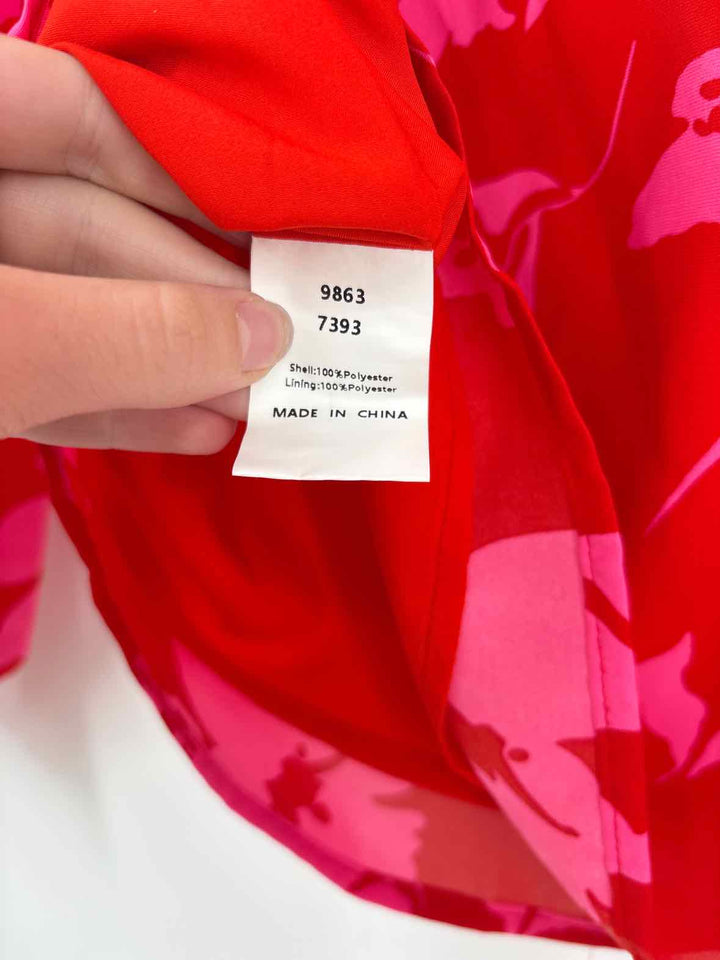 Size S Red Print Shirt