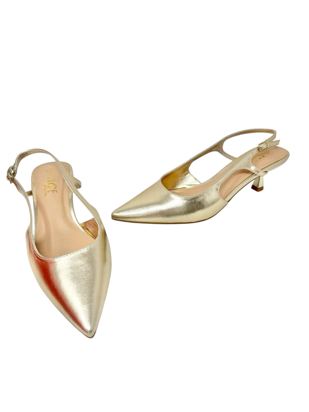 Shoe Size 8 ROUGE Gold Pumps