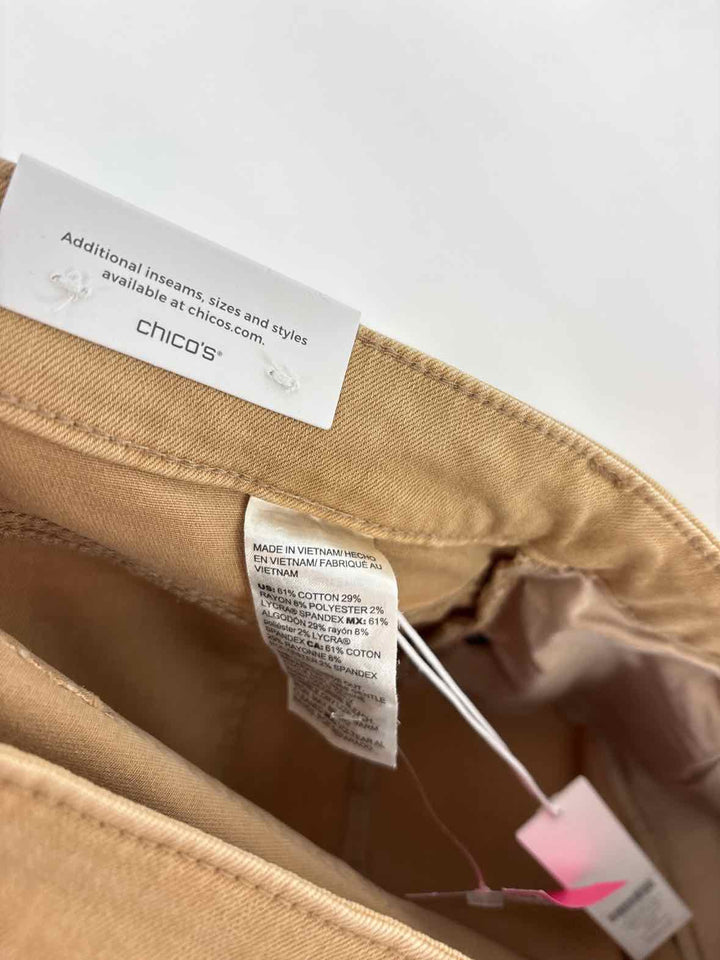 Size 10 Chico's Tan Pants