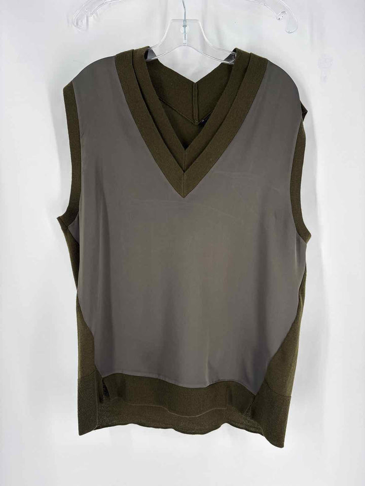 Size XS ALL SAINTS Olive Sateen Shirt