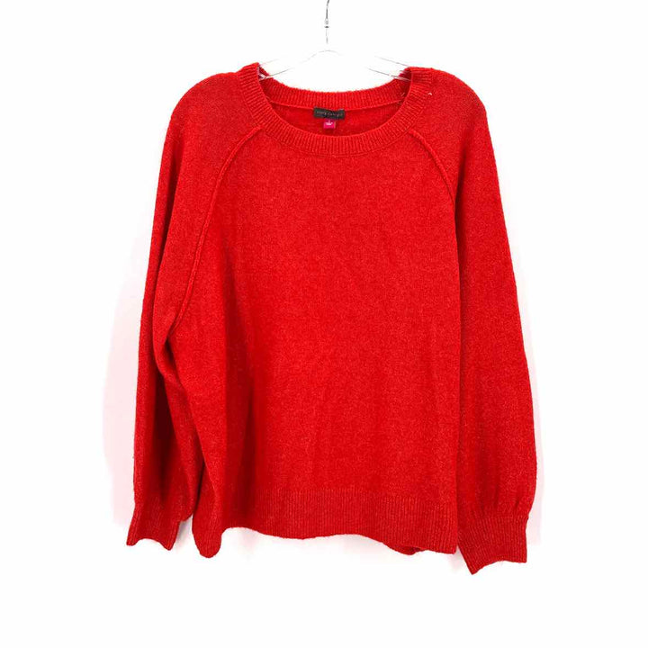 Size L Vince Camuto Orange Knit Sweater