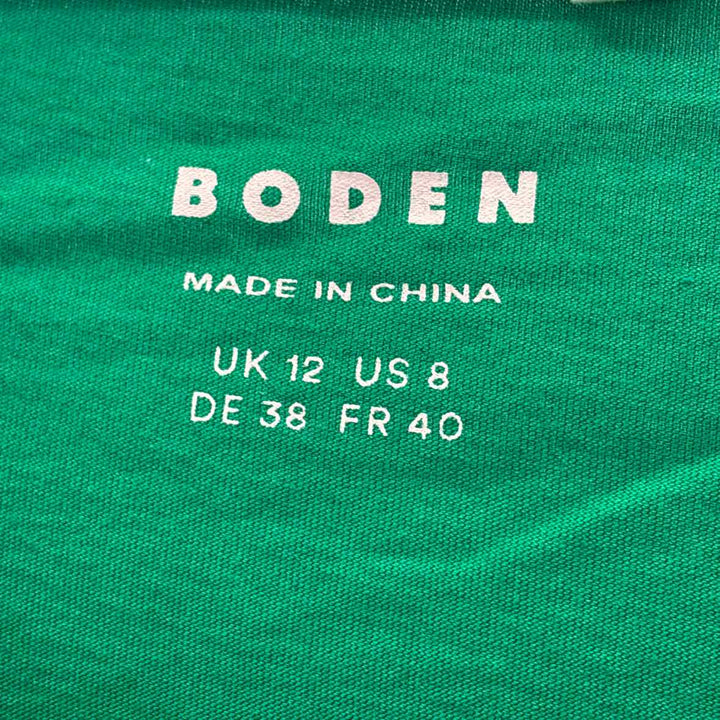 Size 8 Boden Green Knit Shirt