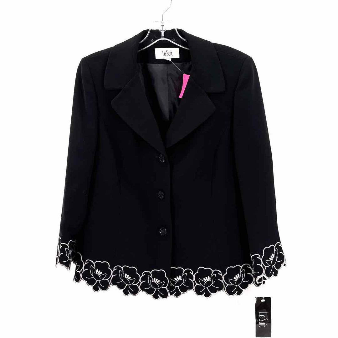 Size 12 LE SUIT Black Jacket