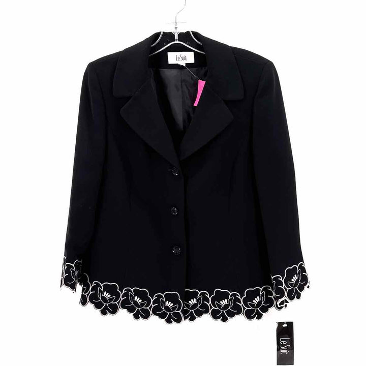 Size 12 LE SUIT Black Jacket