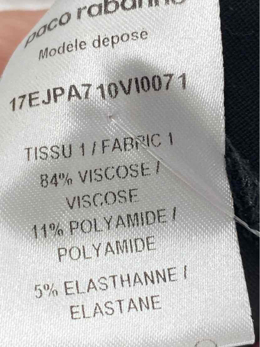 Size S PACO RABANNE Black 2 PC Dress