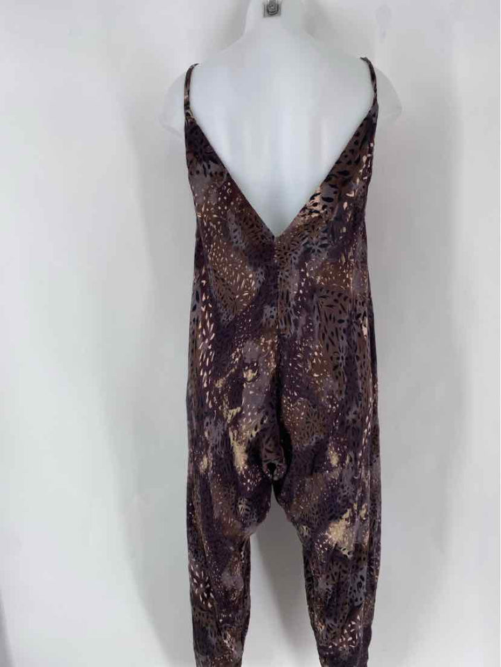 Size S FREE PEOPLE Purple Print Pants