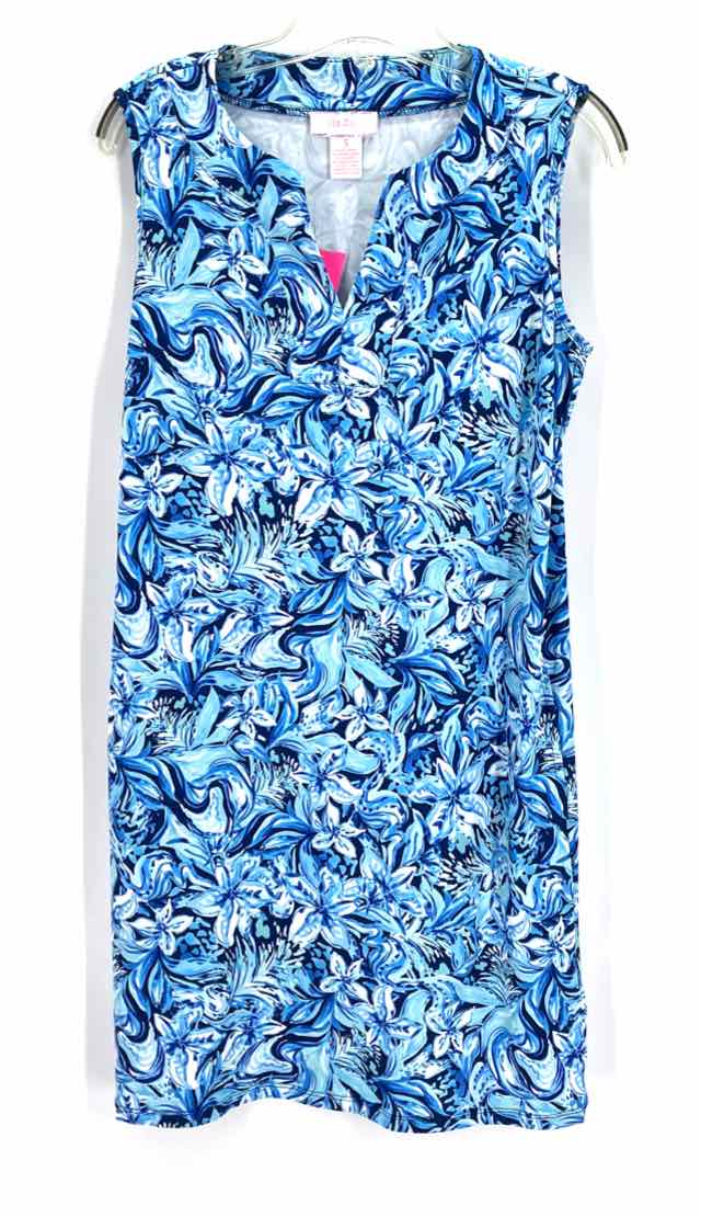 Size S Blue Print Dress