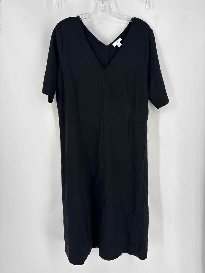 Size L J JILL Black Dress