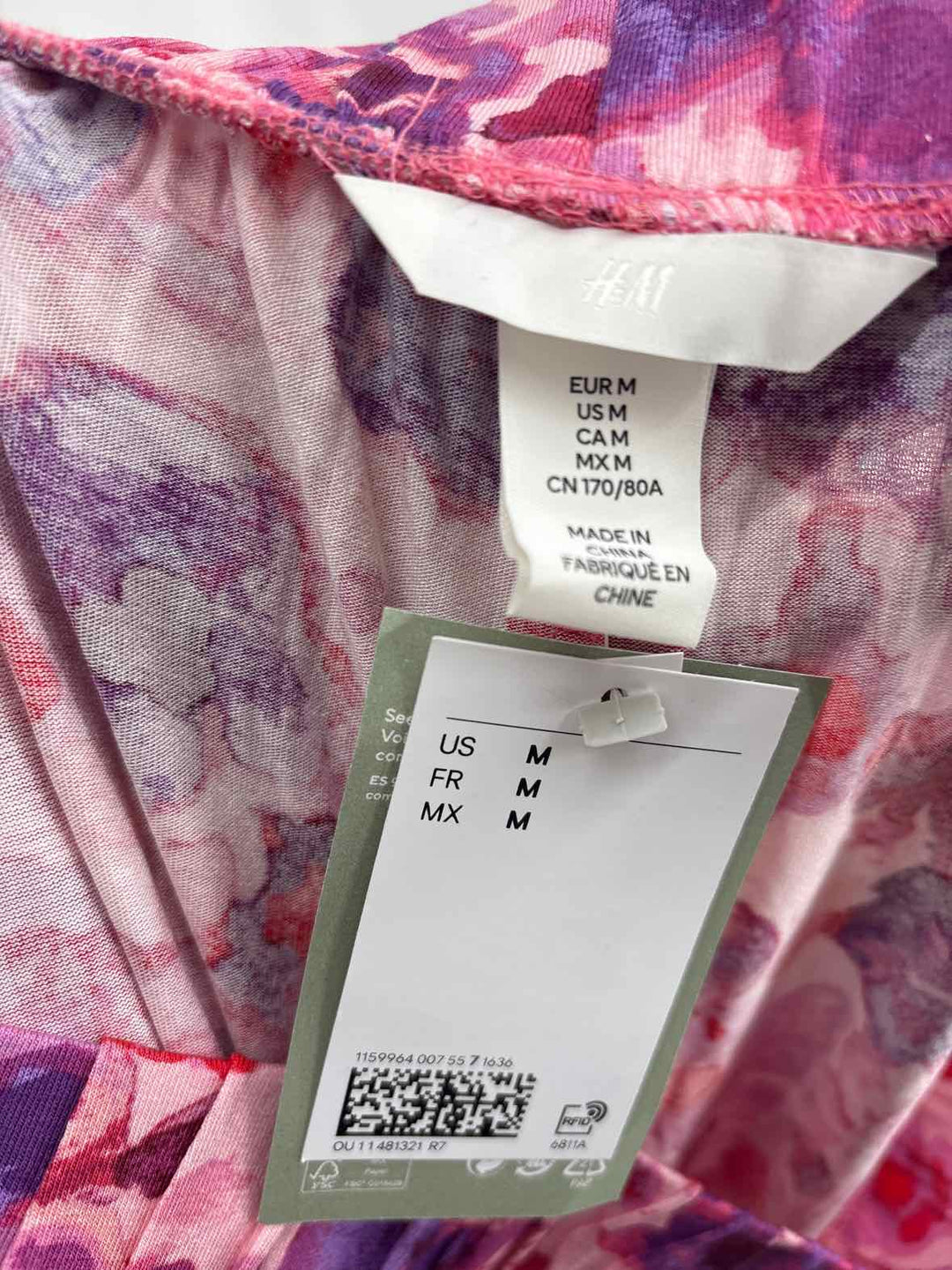 Size M H&M PINK PRINT Pants