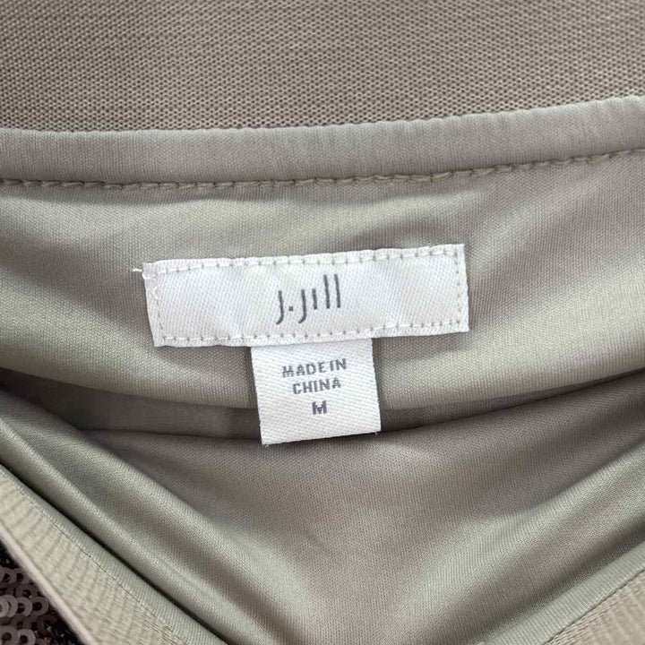 Size M J JILL Silver Skirt