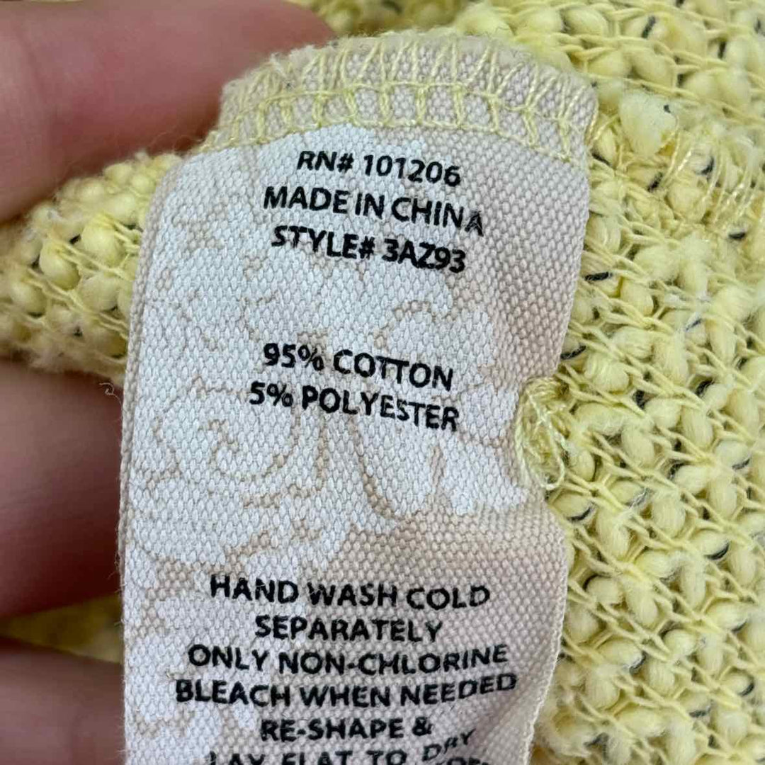 Size L SOFT SURROUNDINGS Yellow Knit Sweater