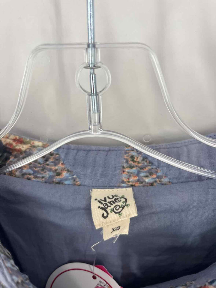 Size XS IVY JANE Blue Print Jacket