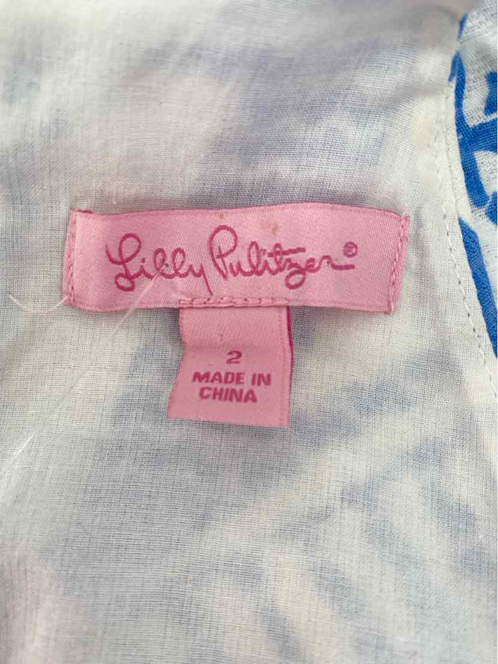 Size 2 Lilly Pulitzer Blue Dress