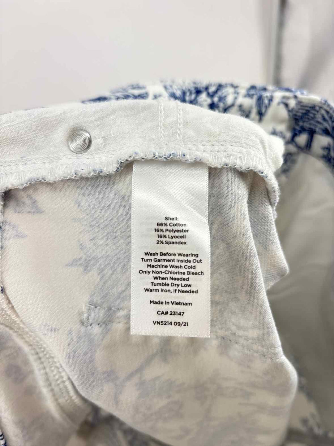 Size 10 Talbots Blue Print Pants