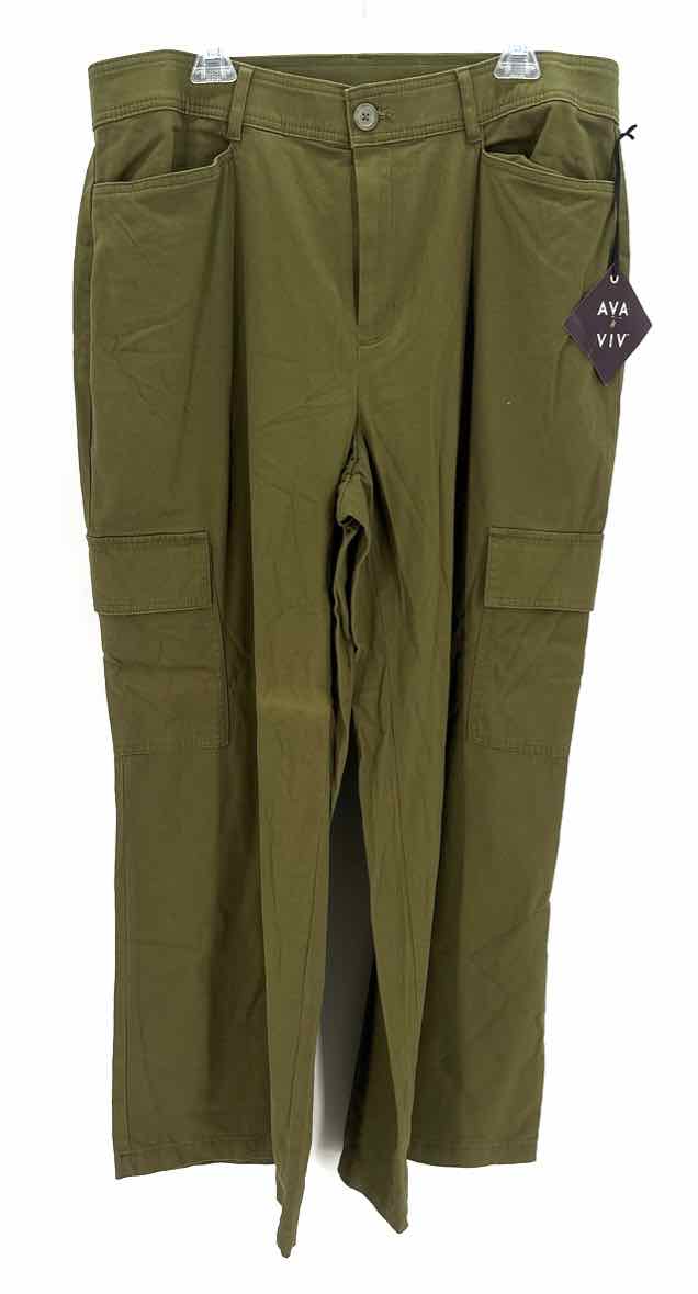 Size 17 AVA & VIV Olive Pants