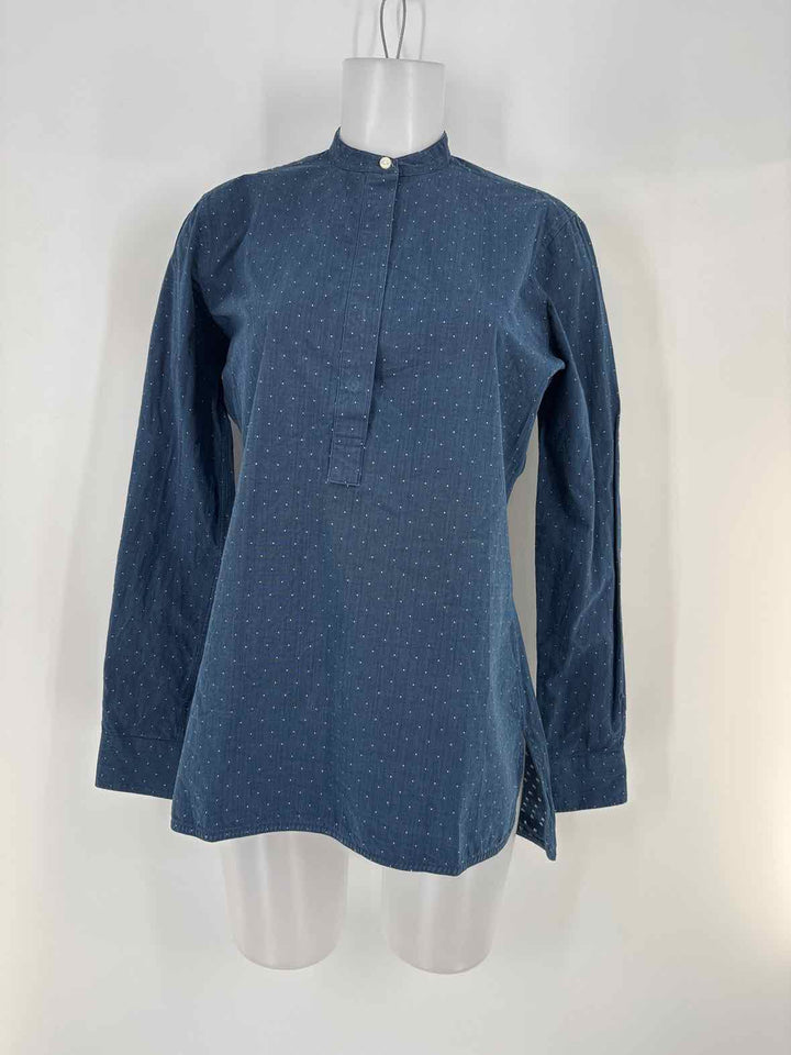 Size M ANN MASHBURN Navy Shirt