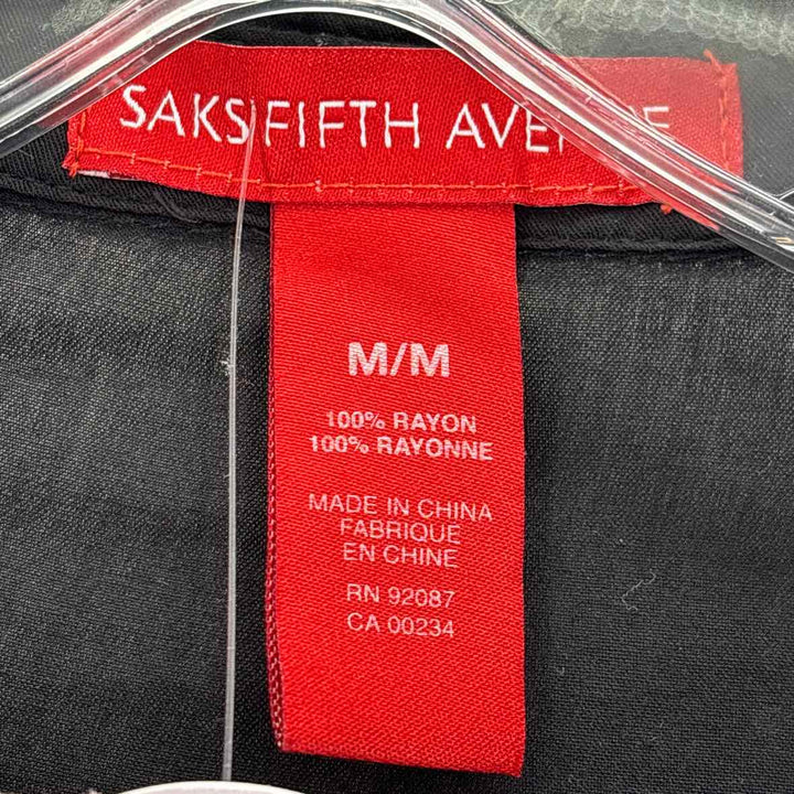 Size M SAKS FIFTH AVENUE Black Dress