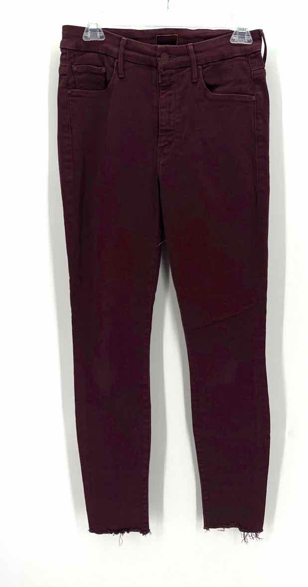 Size 26 MOTHER Burgundy Pants