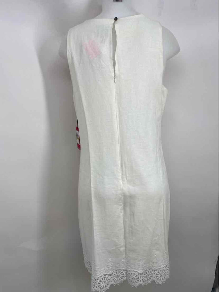 Size 14 Vince Camuto White Linen Dress
