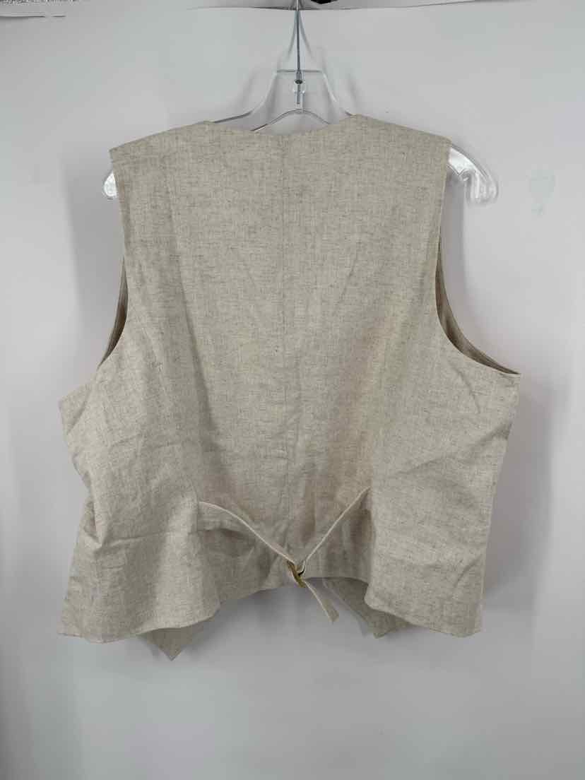 Size XL Banana Republic TAN PRINT Vest