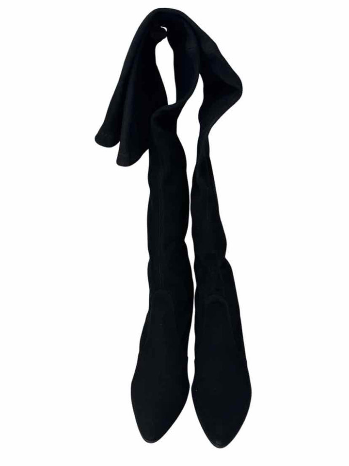 Shoe Size 9 Stuart Weitzman Black Suede Boots