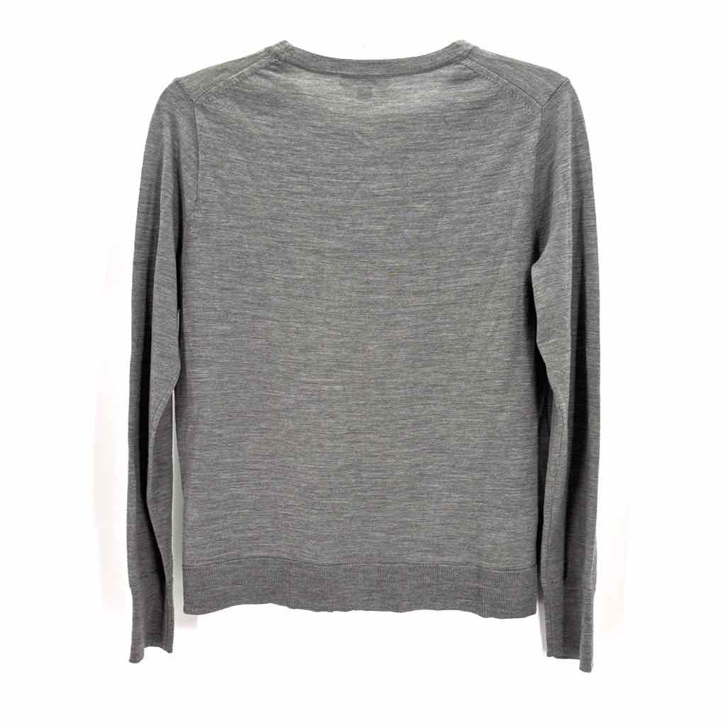 Size M J Crew Gray Wool Sweater