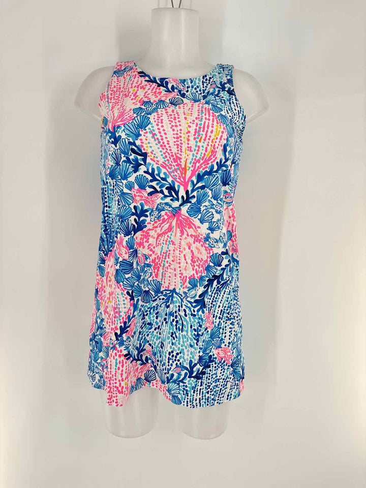 Size S Lilly Pulitzer Blue Cotton Dress