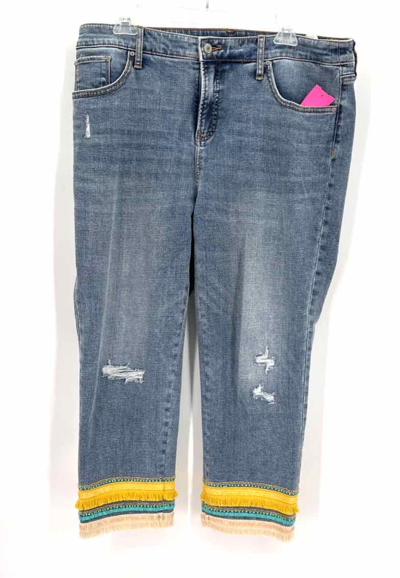 Size 12 Chico's Blue Denim Pants