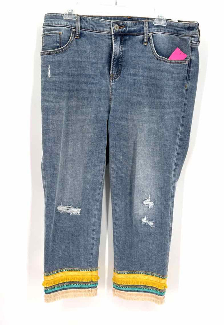 Size 12 Chico's Blue Denim Pants