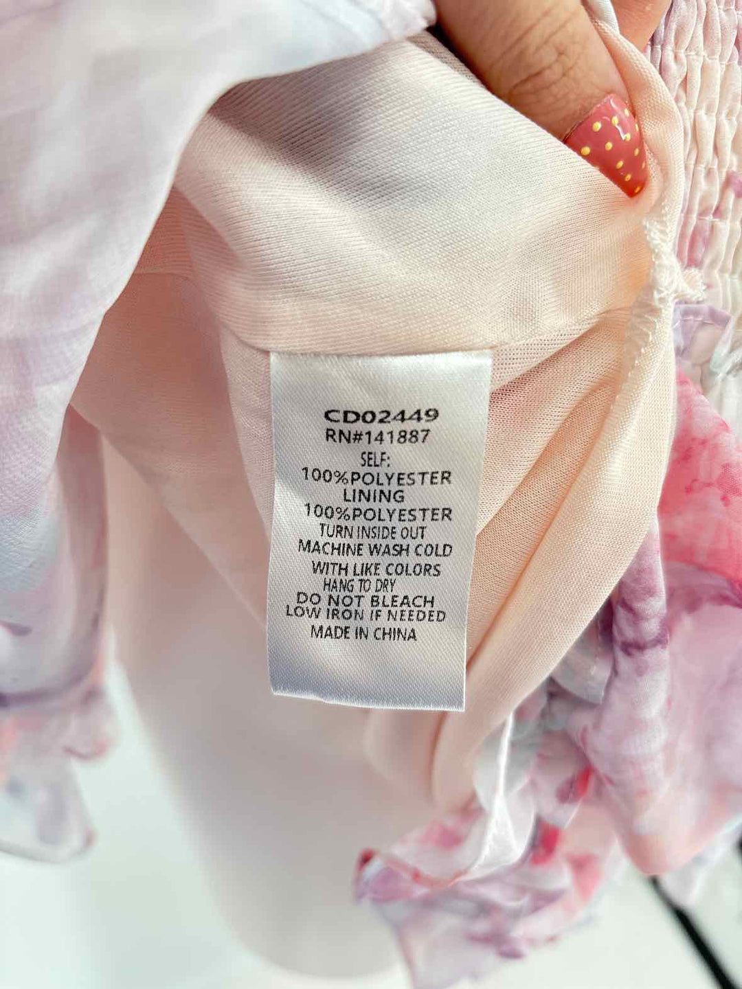 Size M TCEC PINK PRINT Dress