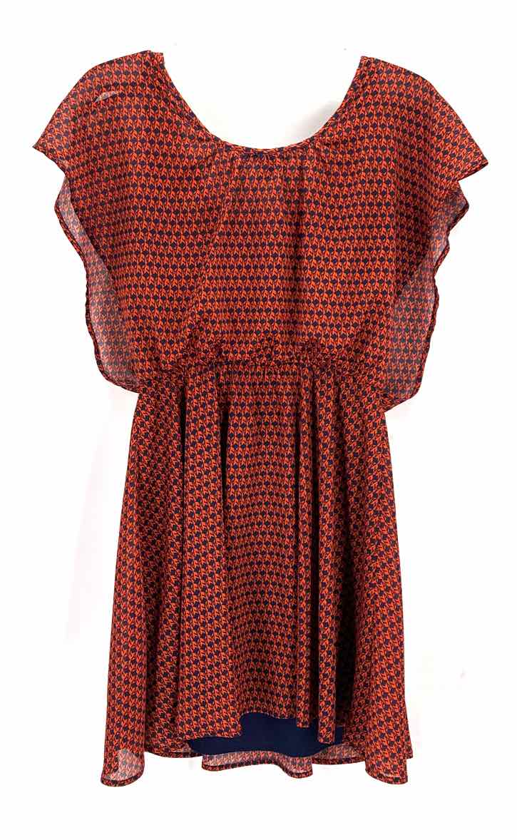 Size XS BAR 111 ORANGE PRINT Dress