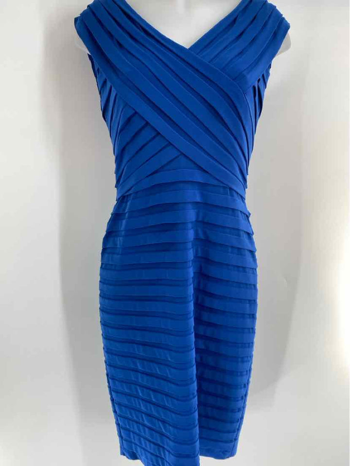 Size 14 Adrianna Papell Blue Dress