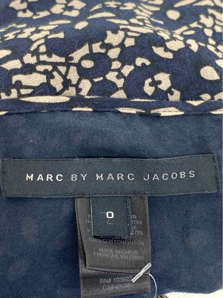 Size 0 MARC BY MARC JACOBS Navy Shirt