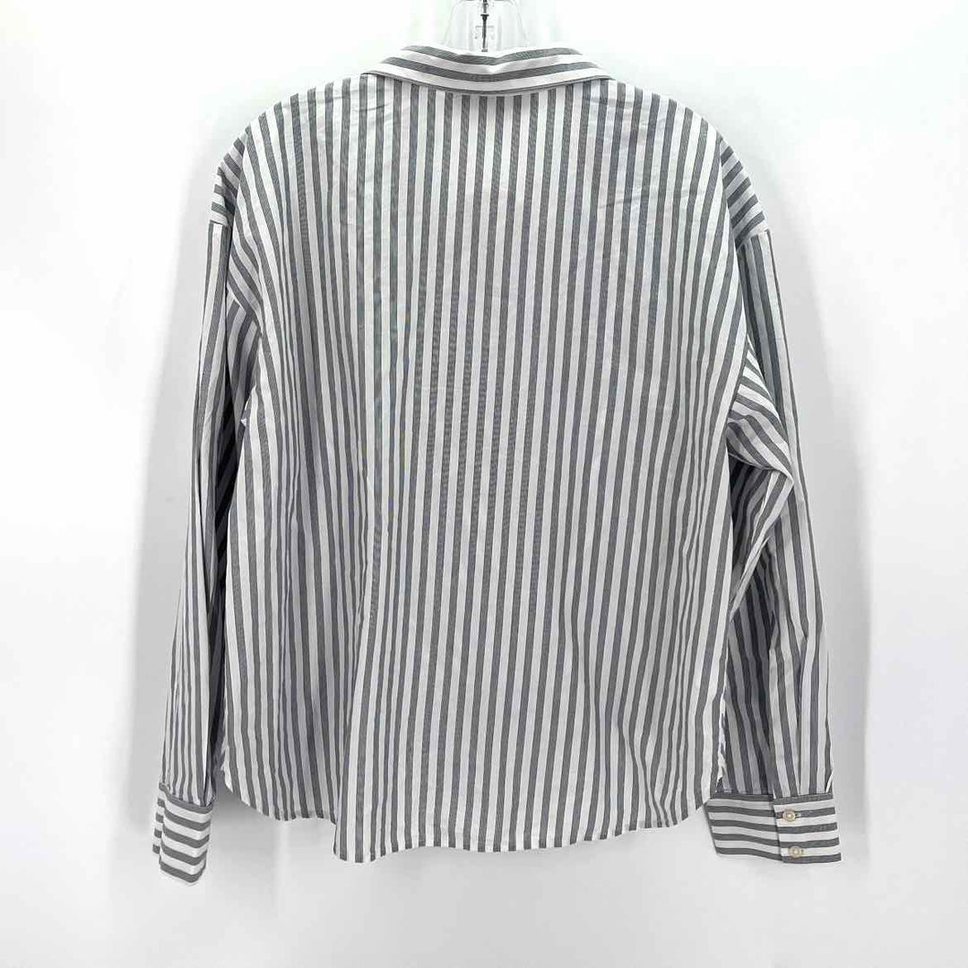 Size M LOFT White Print Shirt