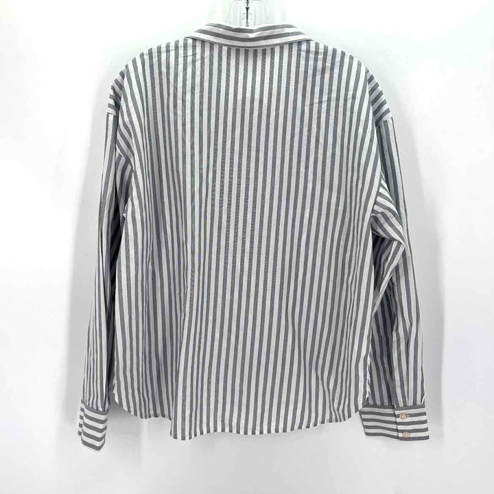 Size M LOFT White Print Shirt