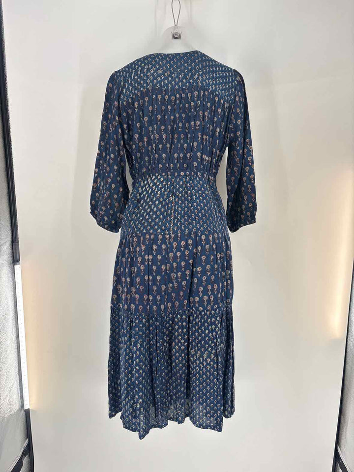 Size S Blue Print Dress