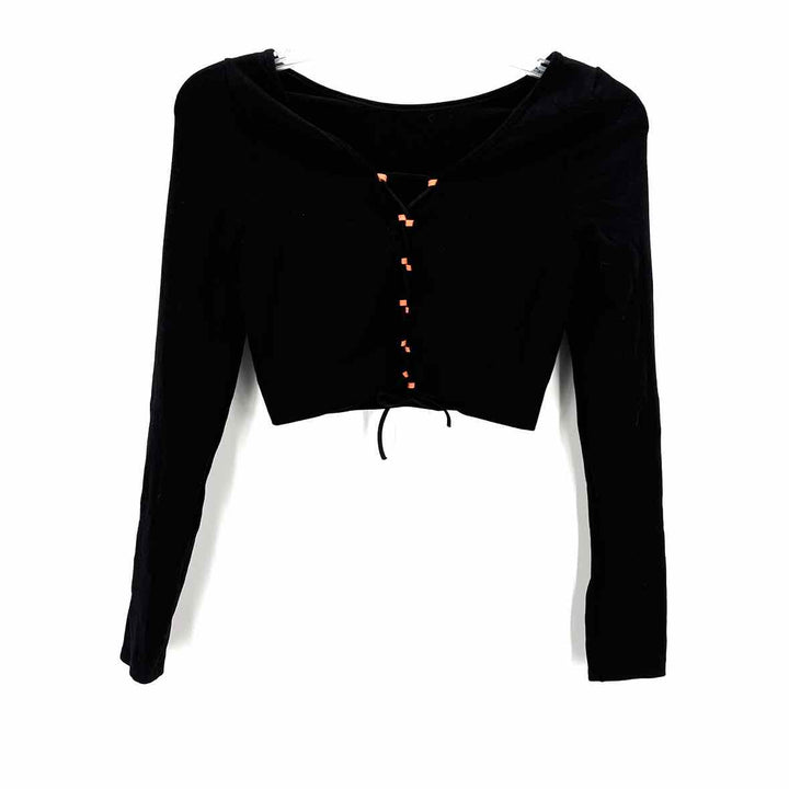 Size L FABLETICS Black Knit Shirt