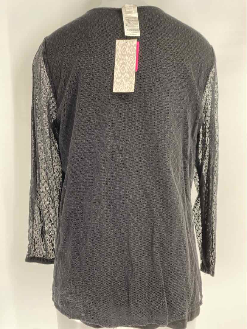 Size M Chico's Black Lace Shirt