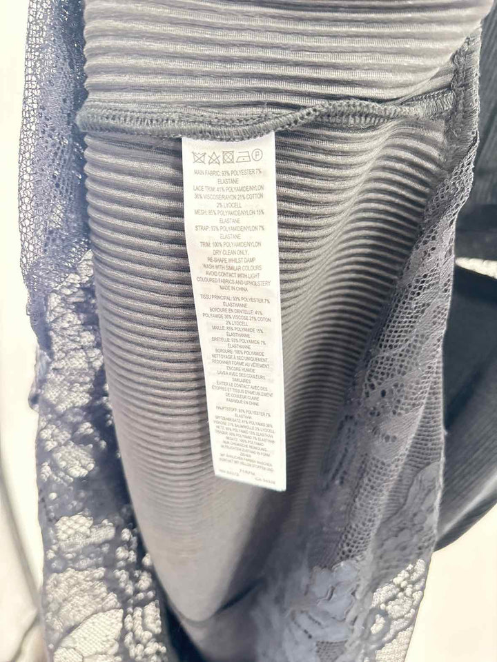 Size 12 FRENCH CONNECTION Black Corduroy Dress