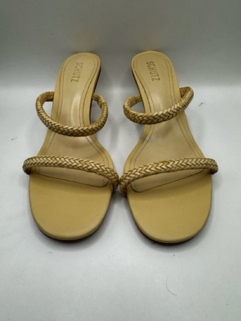 Shoe Size 10 SCHUTZ Tan Leather Sandals