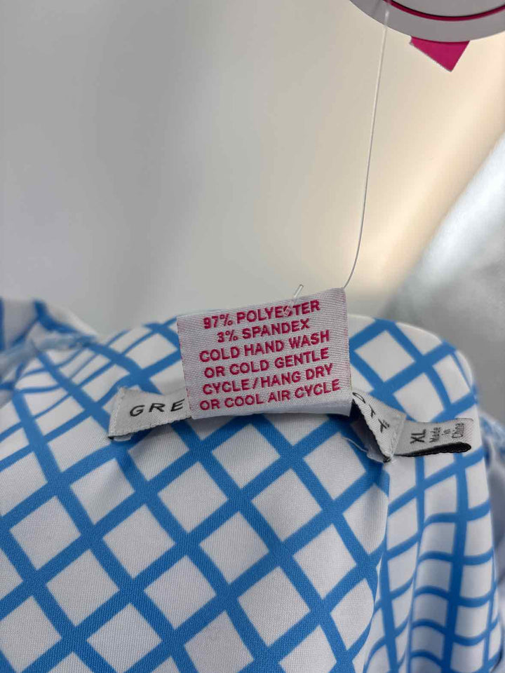 Size XL Gretchen Scott White Print Dress