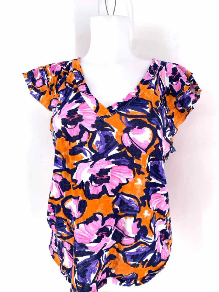 Size S MAEVE White Print Shirt