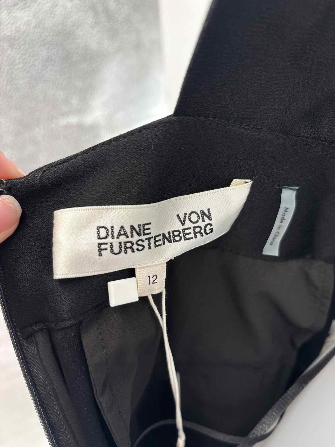Size 12 DIANE VON FURSTENBERG Black Romper